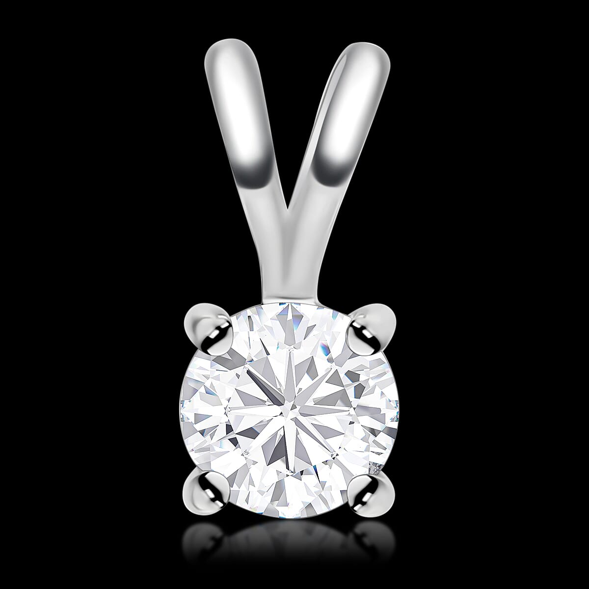 First Time Ever Luxuriant Diamond - 950 Platinum Lab Grown Diamond (VS-E-F) Solitaire Pendant