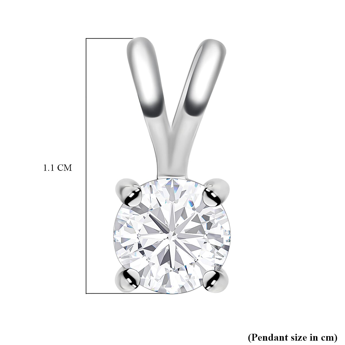 First Time Ever Luxuriant Diamond - 950 Platinum Lab Grown Diamond (VS-E-F) Solitaire Pendant