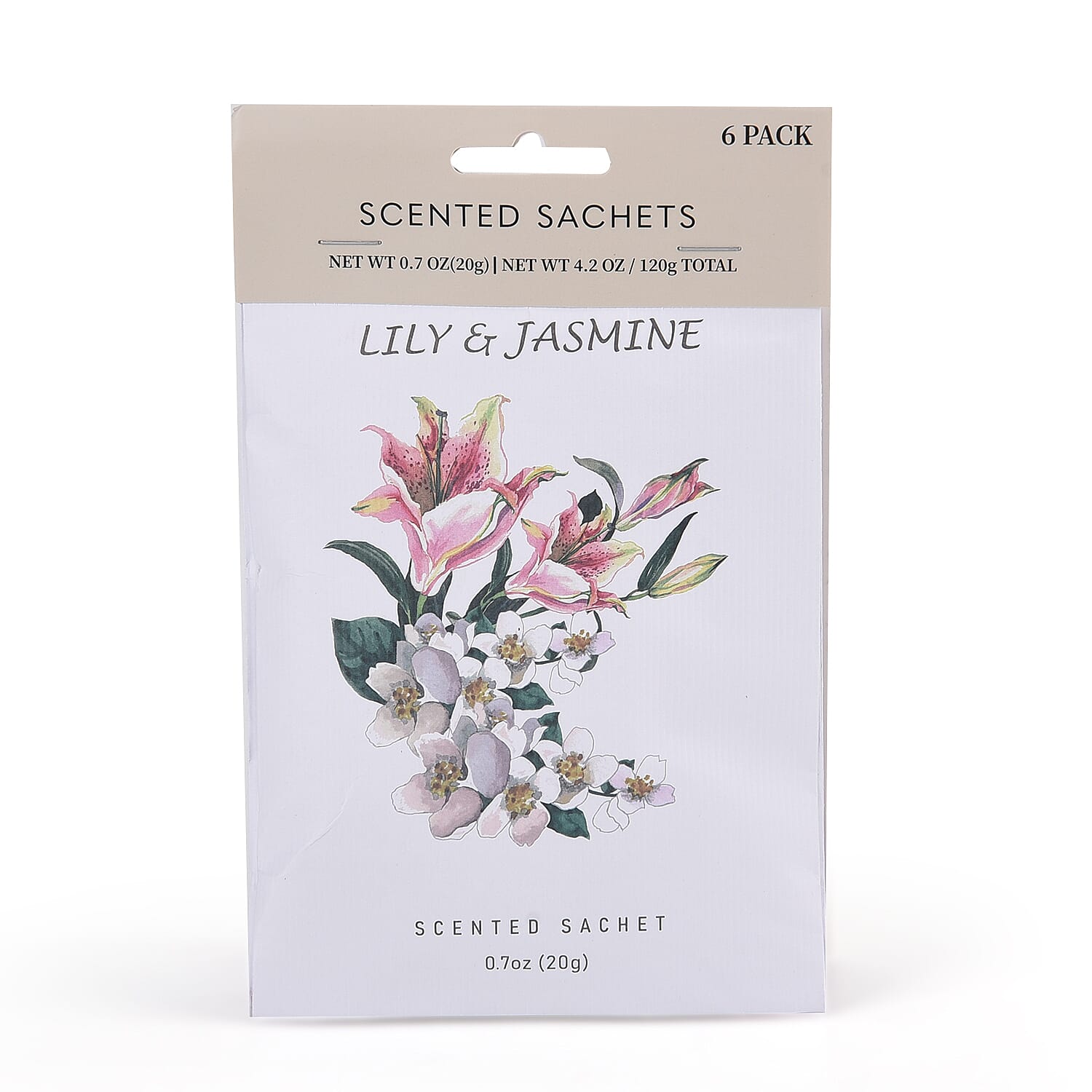 Scented Drawer Liners- Lily & Jasmine - 6 Sachets