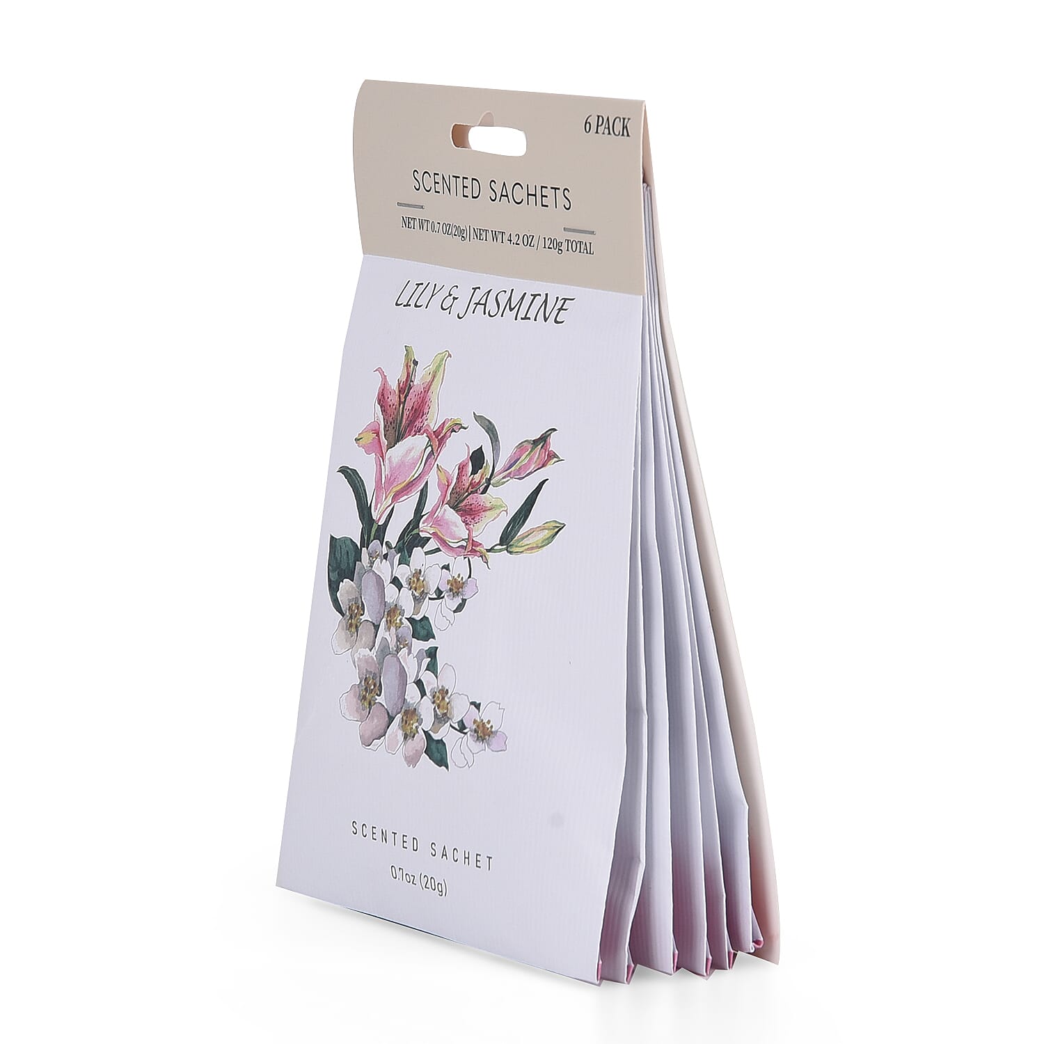 Scented Drawer Liners- Lily & Jasmine - 6 Sachets