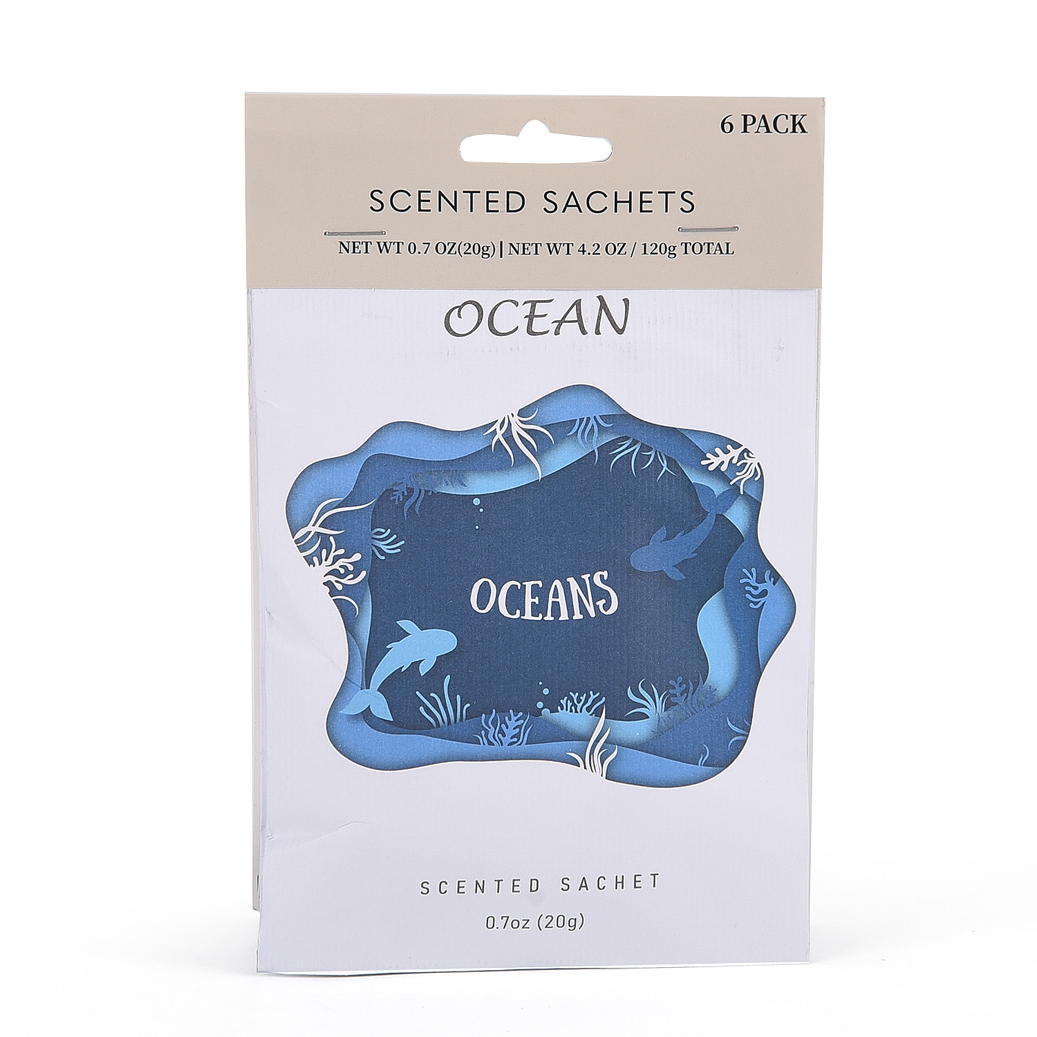 Scented Drawer Liners - Ocean -  6 Sachets