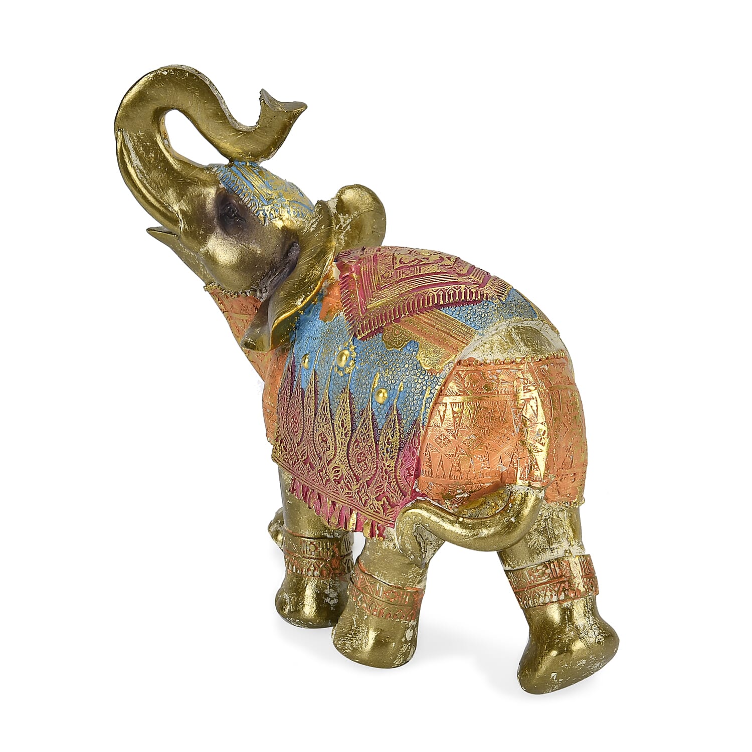 Handcrafted Decorative Elephant Figurine (Size 21x17x9 cm)