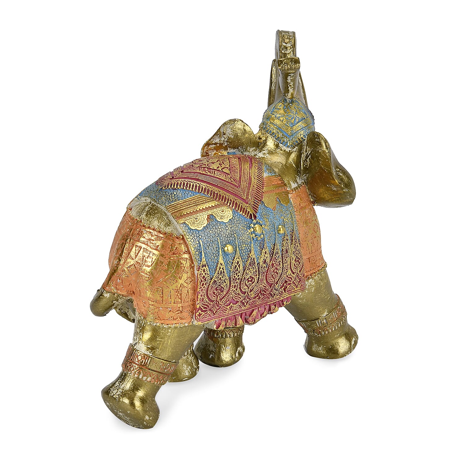 Handcrafted Decorative Elephant Figurine (Size 21x17x9 cm)