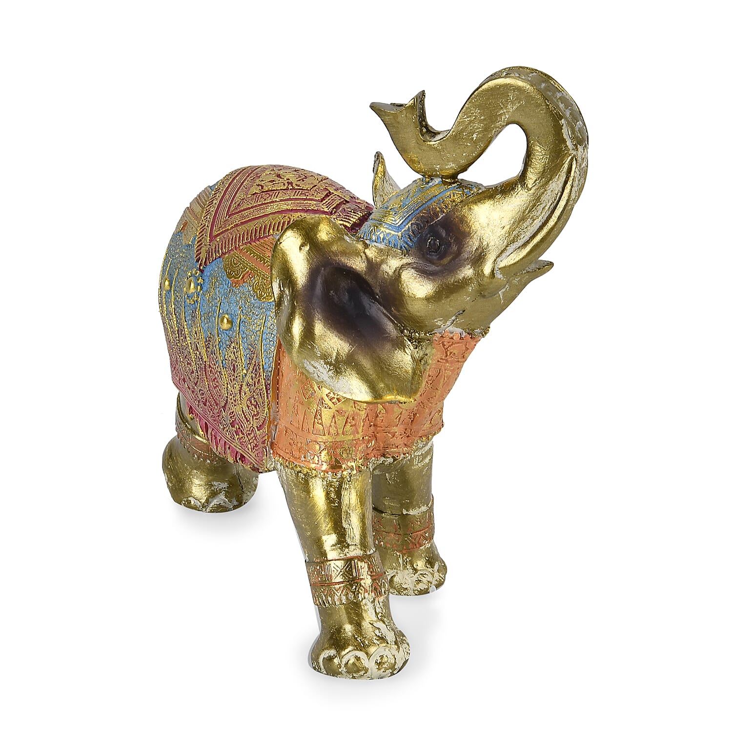 Handcrafted Decorative Elephant Figurine (Size 21x17x9 cm)