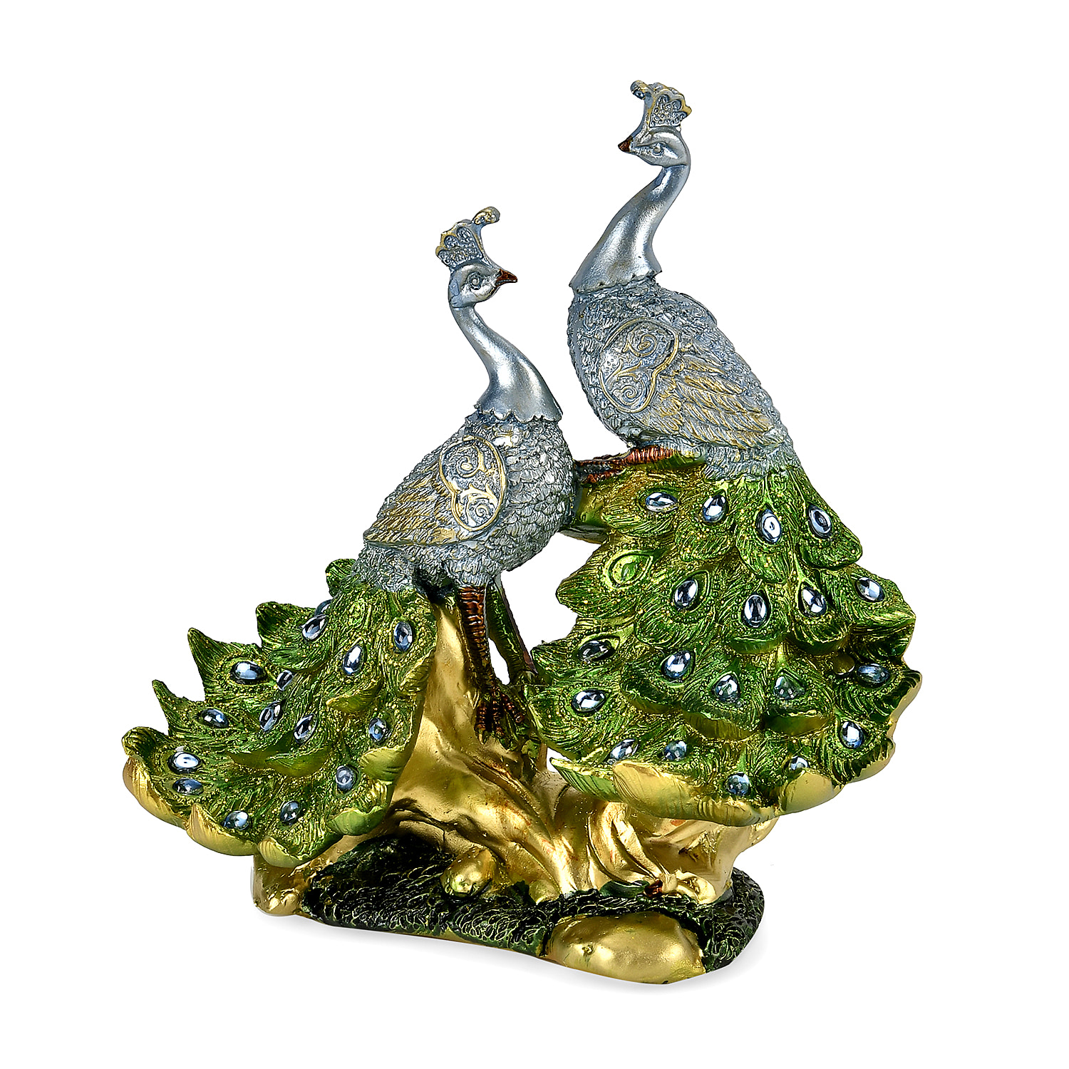 Boutique Collection - Decorative Peacock Figurine (Size 18x17x7 cm)