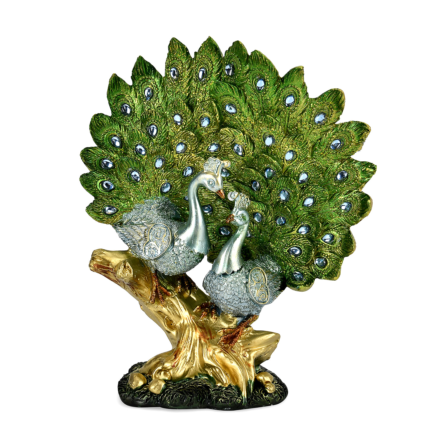 Boutique Collection - Decorative Peacock Figurine (Size 19x16x5 cm)