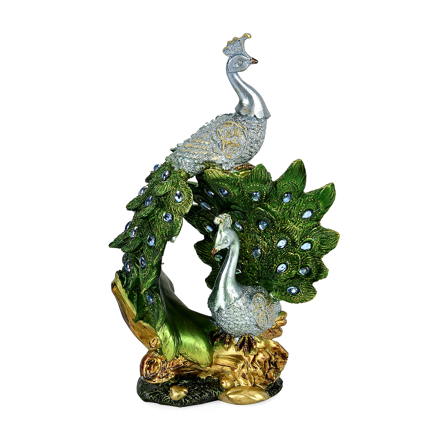 Boutique Collection - Decorative Peacock Figurine (Size 21x11x10 cm)