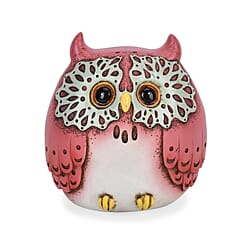Cute Decorative Owl Figurine Money Bank - Blue