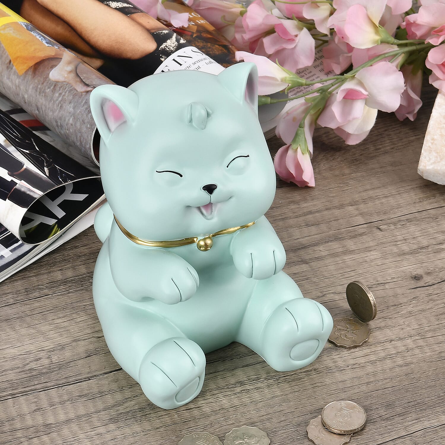 Figurine (Size 12x16x17 cm) - Blue