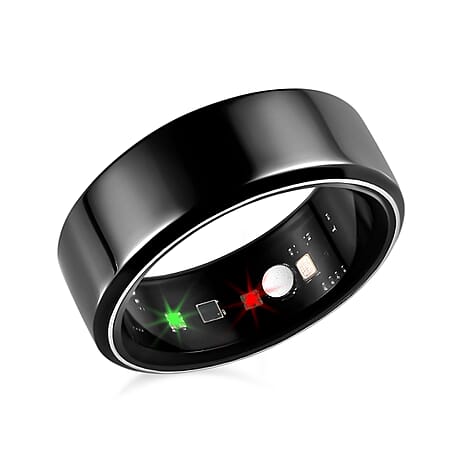 SoulSmart Unisex Smart Ring with Multifunctional (Heart Rate Body Temperature Sleep Monitoring Step Recording Sport) Features - Black