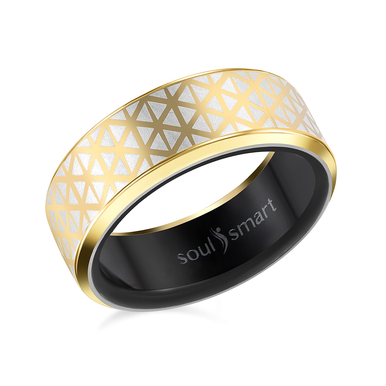 SoulSmart Unisex Smart Ring with Multifunctional Features (Heart Rate Sleep Monitoring Step Recording Sport)