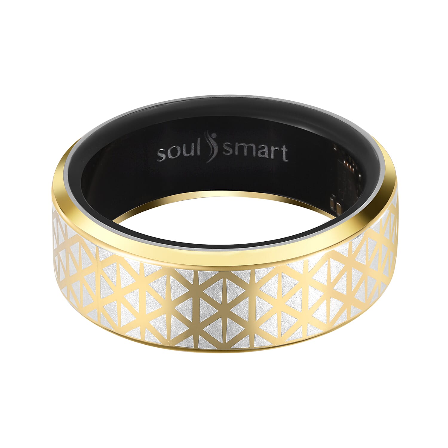SoulSmart Unisex Smart Ring with Multifunctional Features (Heart Rate Sleep Monitoring Step Recording Sport)