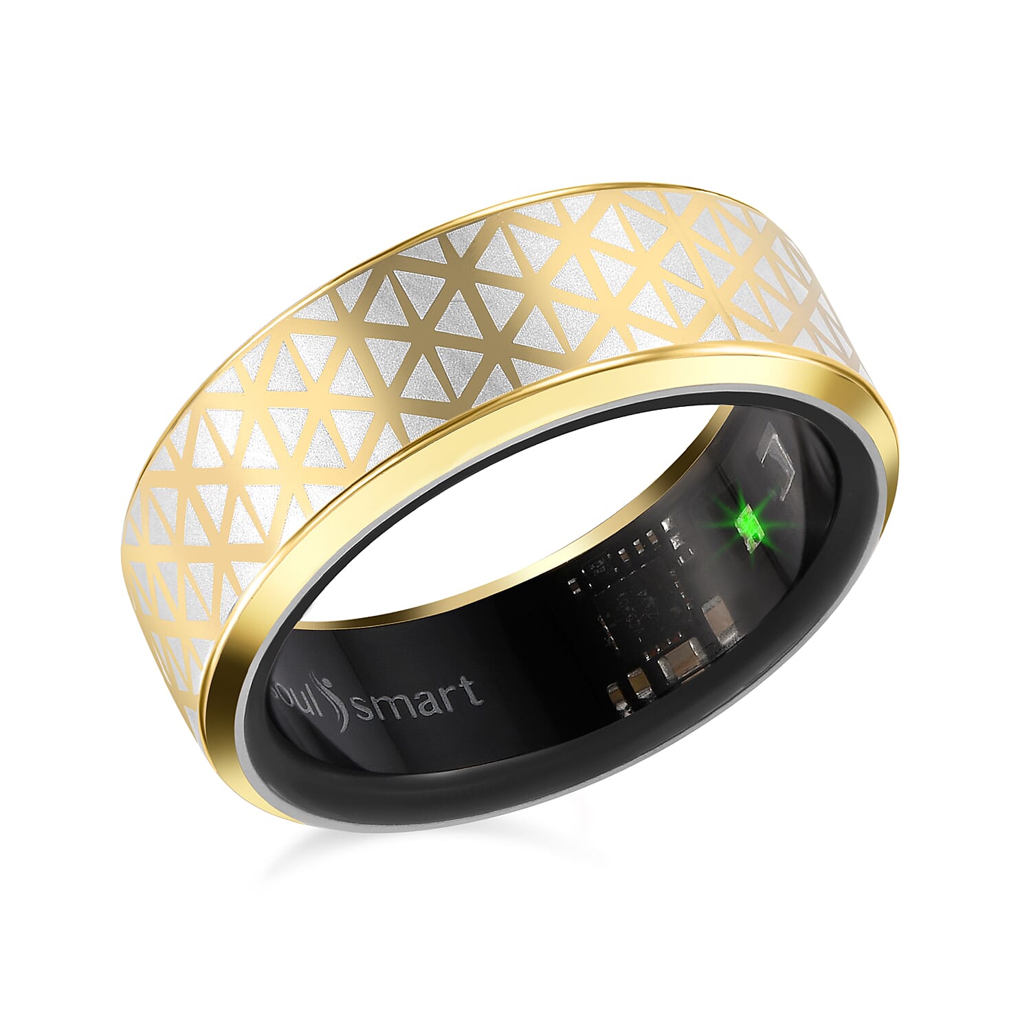 SoulSmart Unisex Smart Ring with Multifunctional Features (Heart Rate Sleep Monitoring Step Recording Sport)
