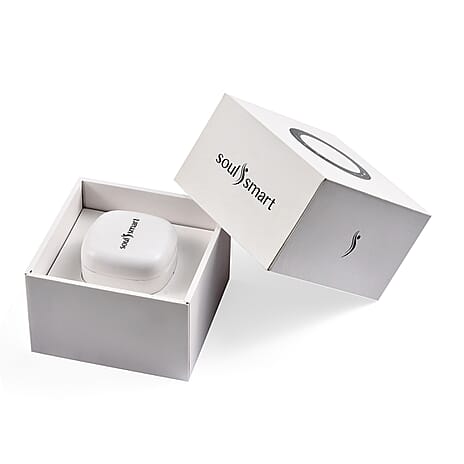 SoulSmart Unisex Smart Ring with Multifunctional (Heart Rate Body Temperature Sleep Monitoring Step Recording Sport) Features - Silver