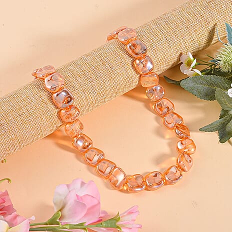 Close Out Deal - Orange Austrian Crystal Necklace (Size - 20-2 Ext)