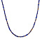 White Austrian Crystal Necklace (Size - 20) in Two Tone (Silver & Gold)