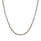 Light Blue Austrian Crystal Necklace (Size - 20) in Two Tone (Silver & Gold)