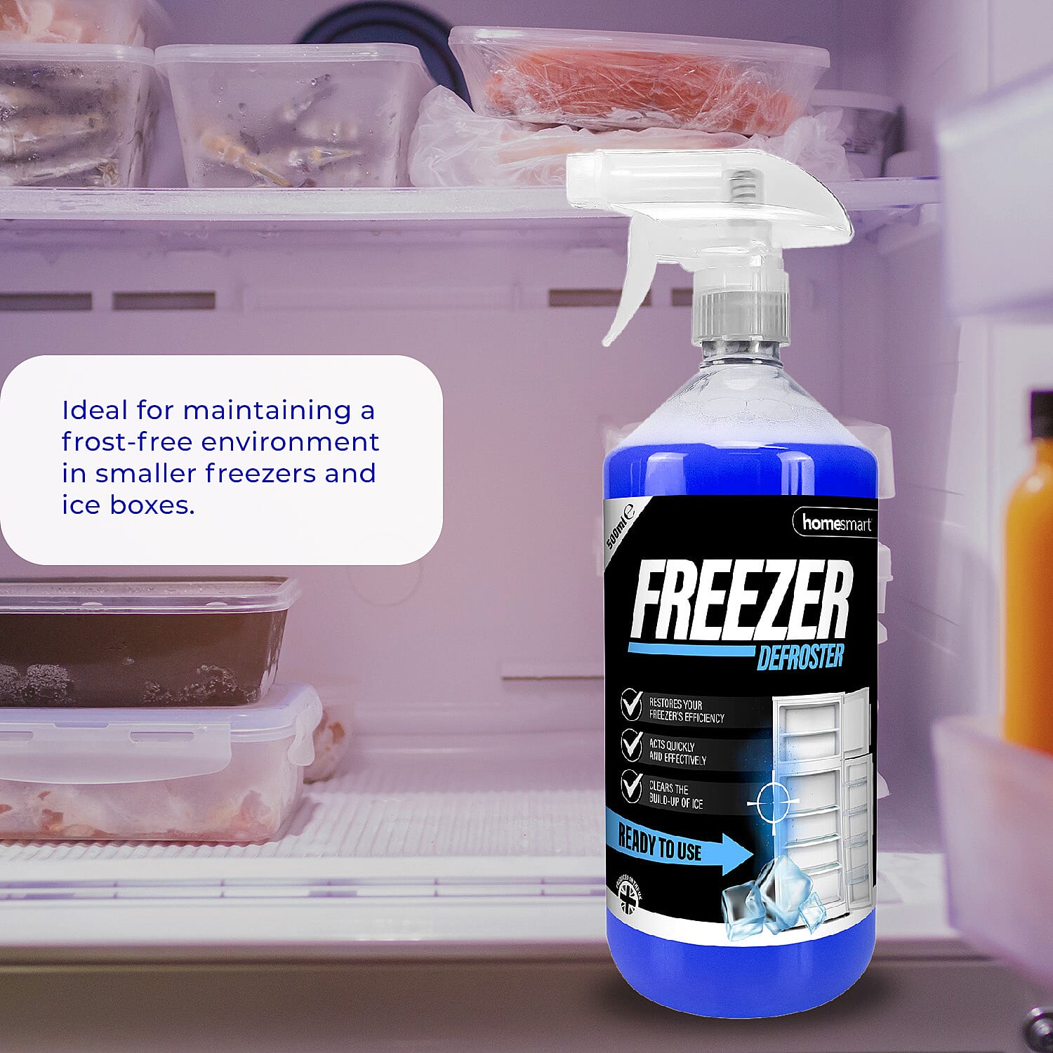 Set of 2 - Homesmart Freezer Defroster Spray (Capacity 2x500ml) Set of 2 - Homesmart Freezer Defroster Spray (Capacity 2x500ml)