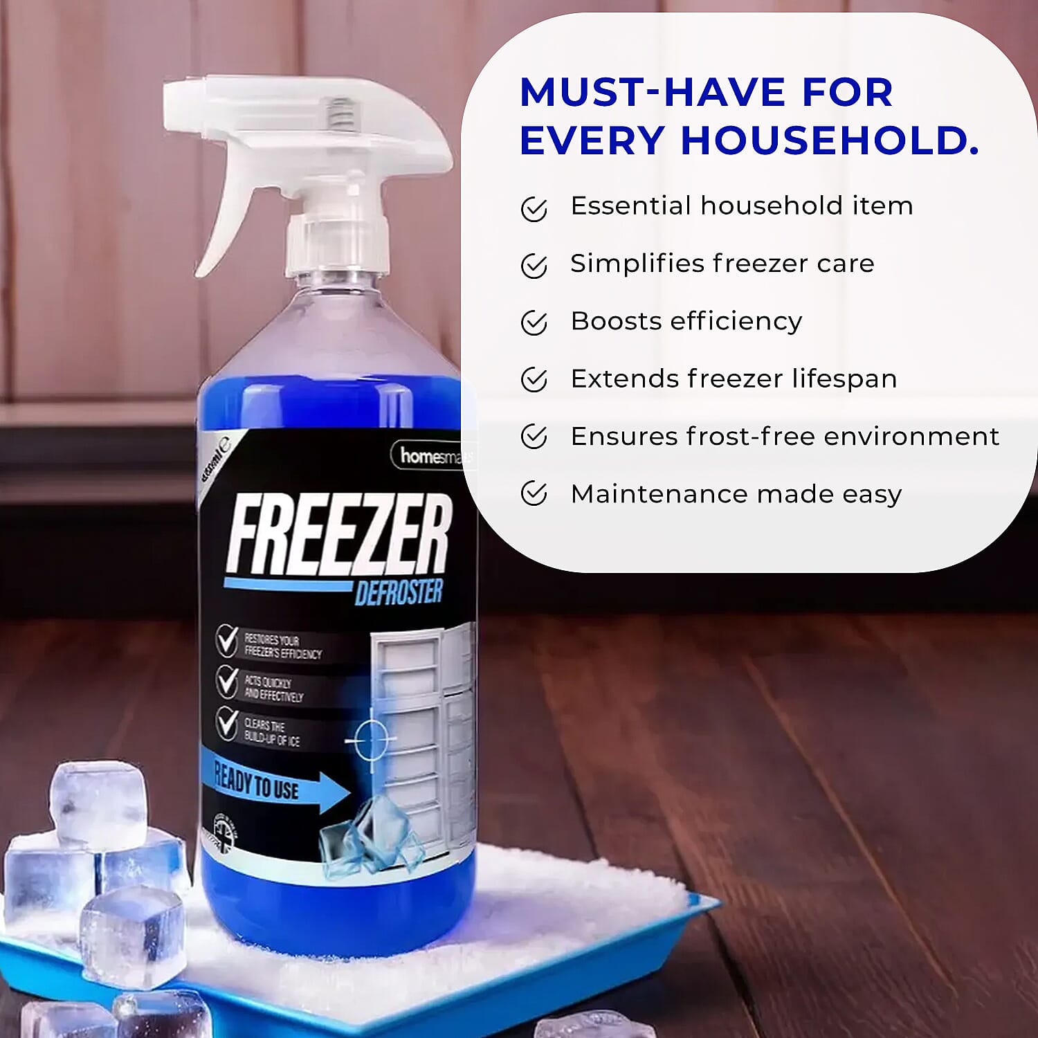 Set of 2 - Homesmart Freezer Defroster Spray (Capacity 2x500ml) Set of 2 - Homesmart Freezer Defroster Spray (Capacity 2x500ml)