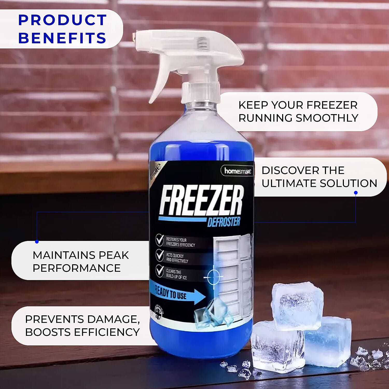 Set of 2 - Homesmart Freezer Defroster Spray (Capacity 2x500ml) Set of 2 - Homesmart Freezer Defroster Spray (Capacity 2x500ml)