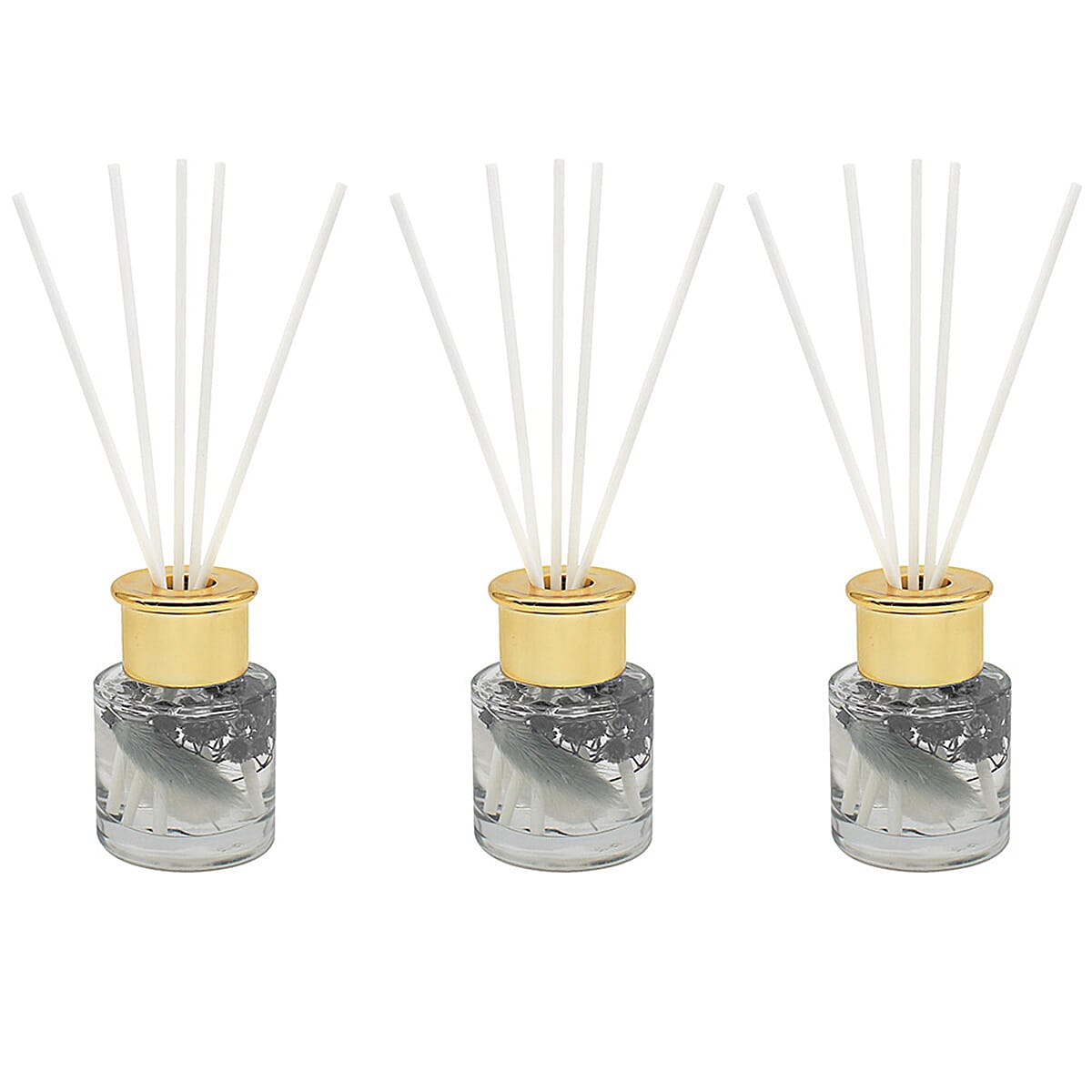 Set of 3 Diffusers - Grey Pampas (50ml)