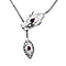 Royal Bali Collection - Amethyst Dragon Necklace (Size 24) in Sterling Silver, Silver Wt 30.60 GM