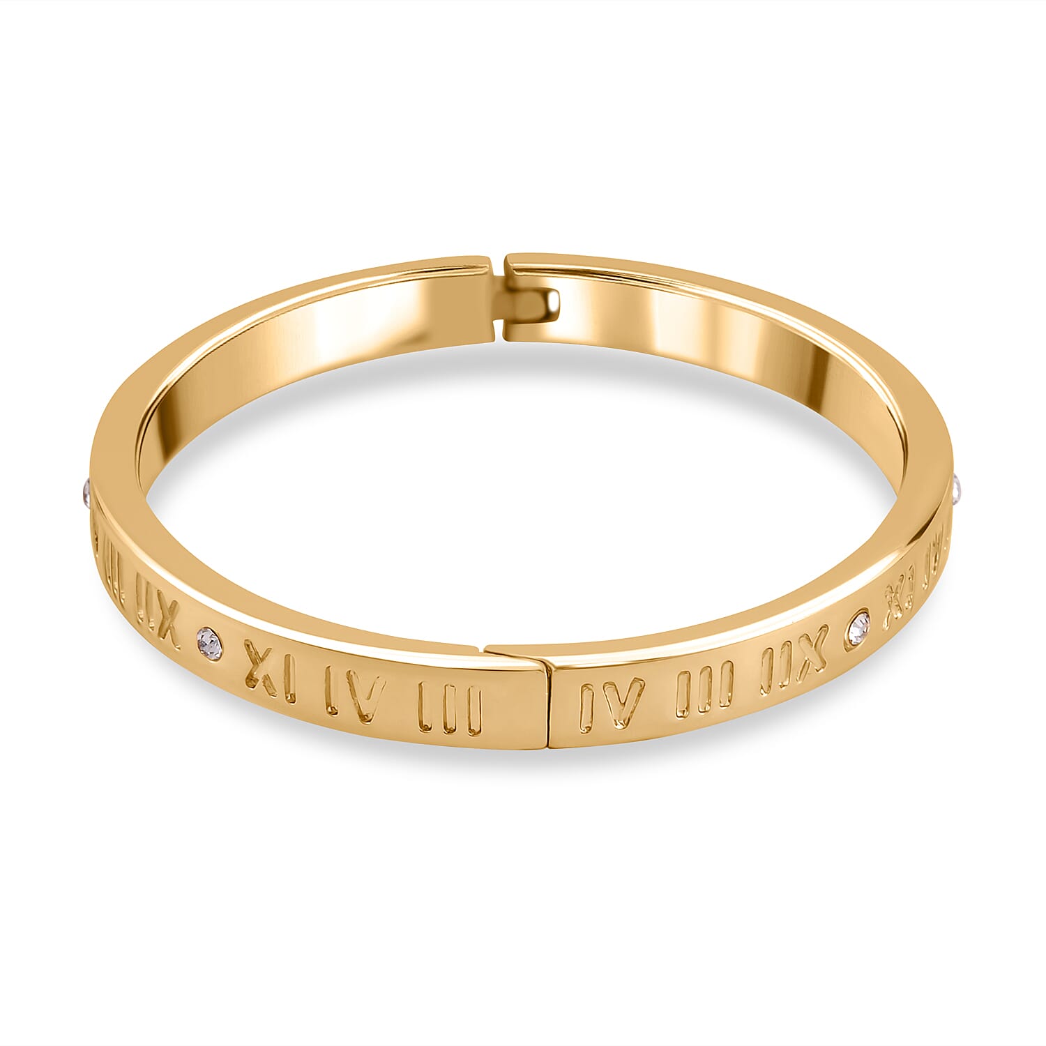 White Crystal Bangle 0.01 ct 0.010 Ct.