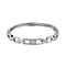 One time Closeout Designer Inspired - White Austrian Crystal Bangle (Size 7)