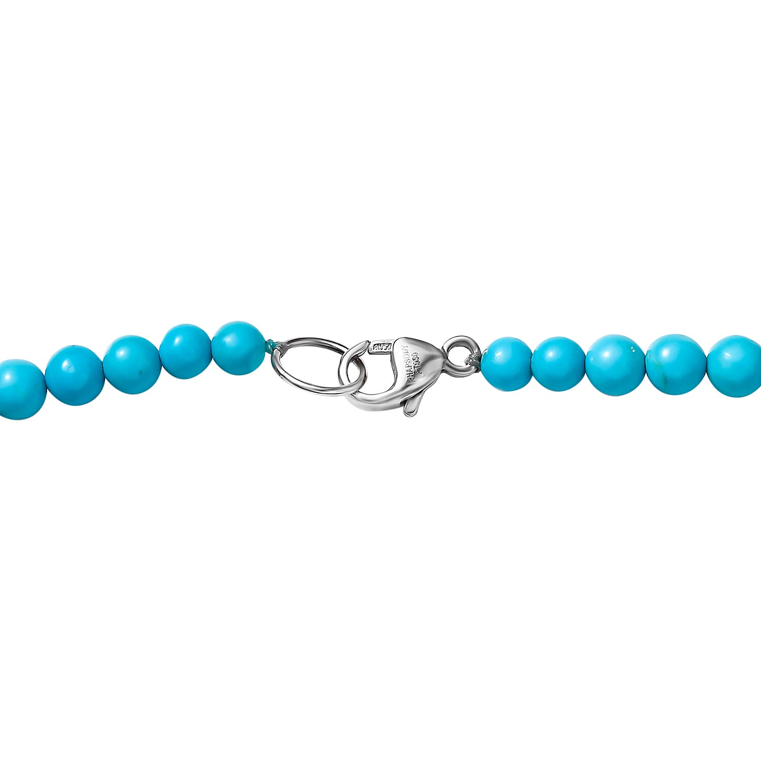 Tucson Special One Time Deal- 950 Platinum Arizona Sleeping Beauty Turquoise Necklace (Size - 20) 80.90 Ct.