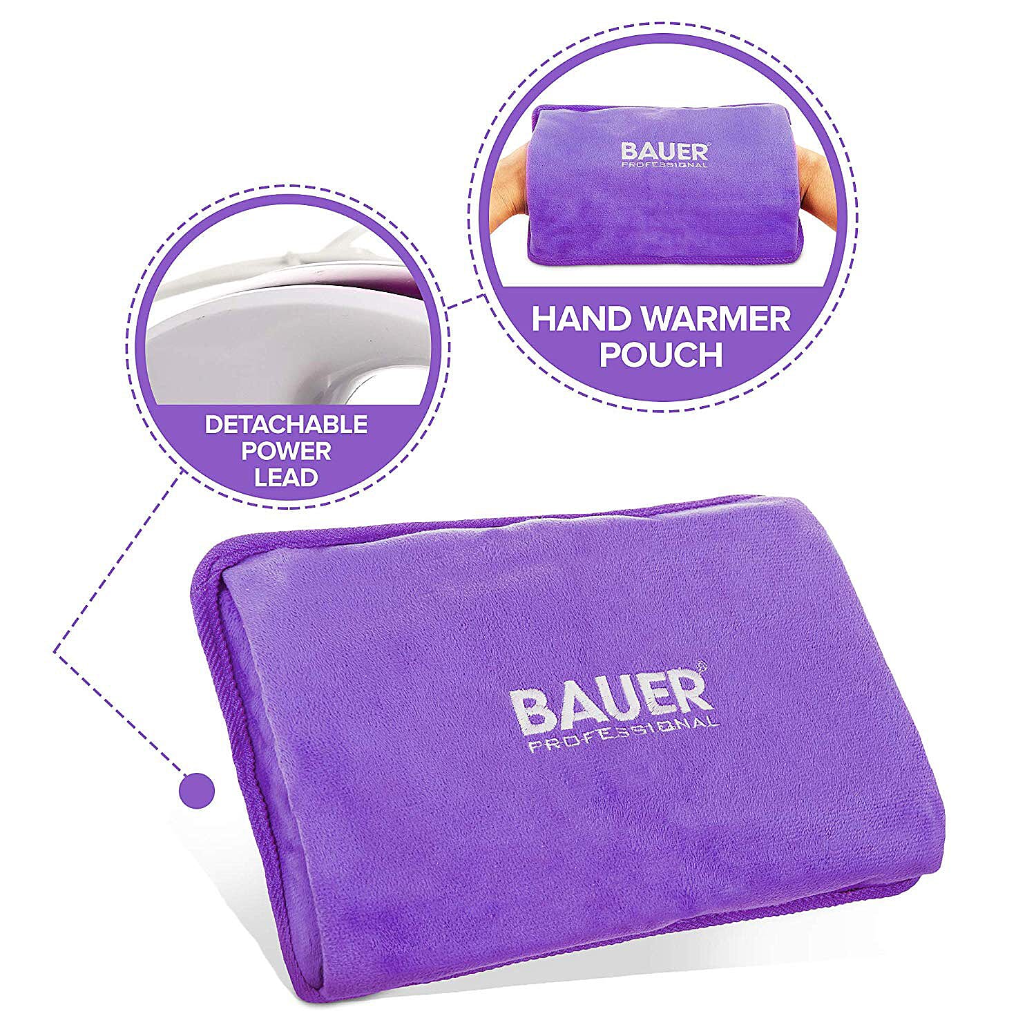 Home Essential -Bauer Rechargeable Electric Hand Warmers - Lilac