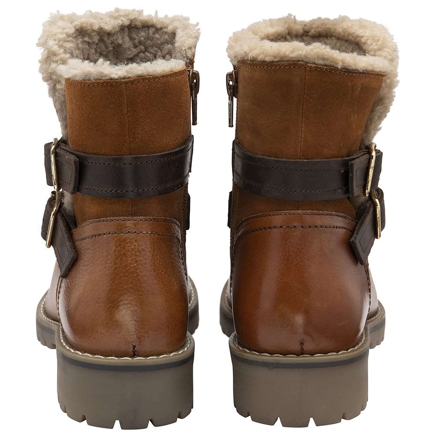 LOTUS Vermont Womens Leather Ankle Boots (Size 3) - Tan