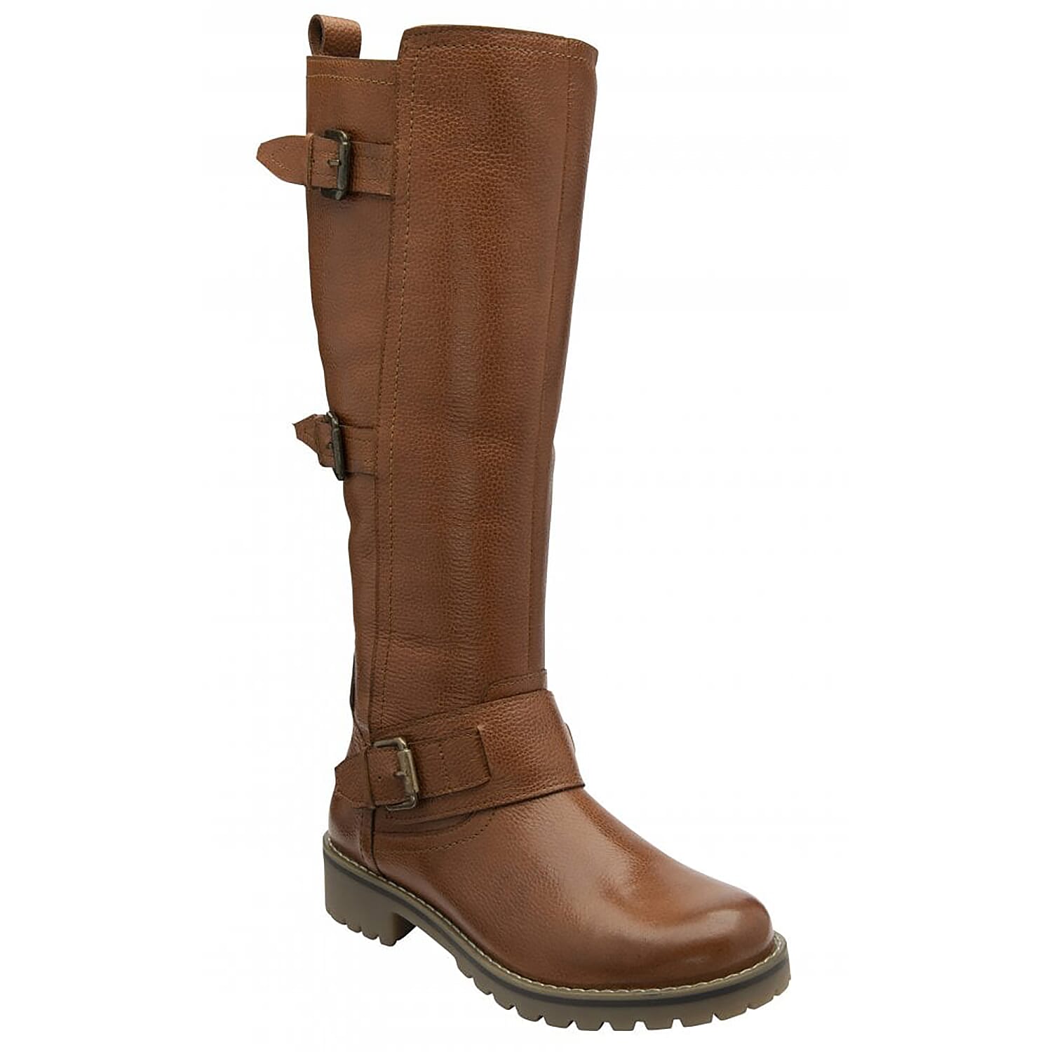 LOTUS Indiana Womens Knee High Leather Boots (Size 3) - Black