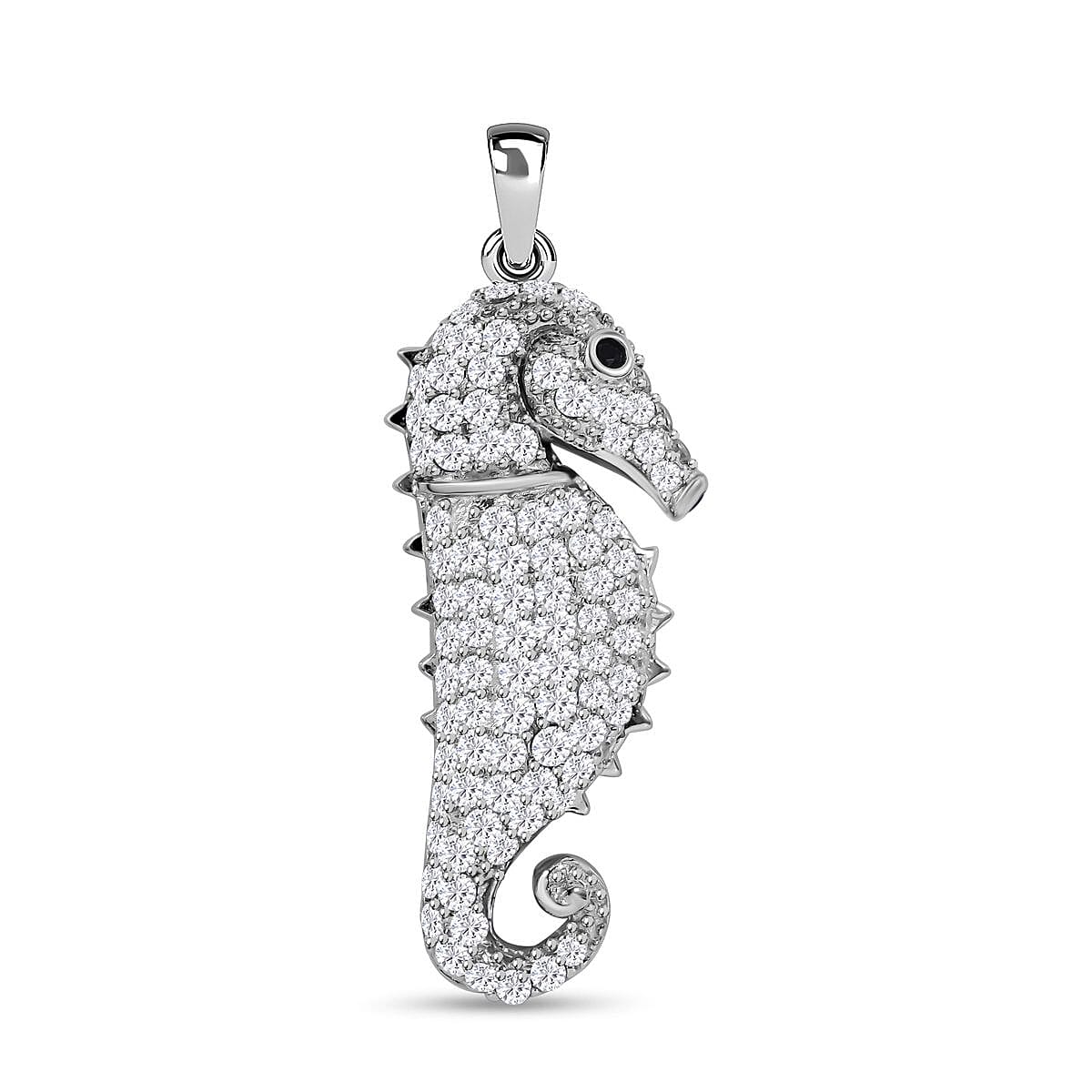 Diamond clearance seahorse pendant