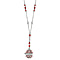 Red Crystal, White Crystal Easter Egg Necklace