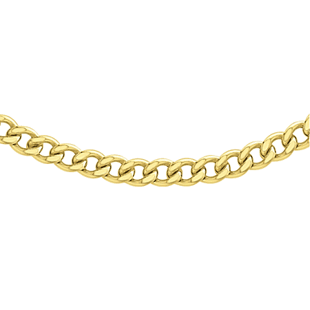 Italian Made One Time Closeout Deal - 9K Yellow Gold Curb Necklace (Size - 18), Gold Wt. 6.80 Gms