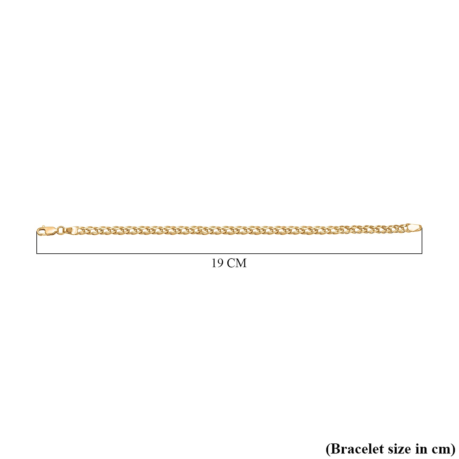 Mega Gold Designer Closeout - 9K Yellow Gold Double Curb Link Bracelet (Size - 7.5)