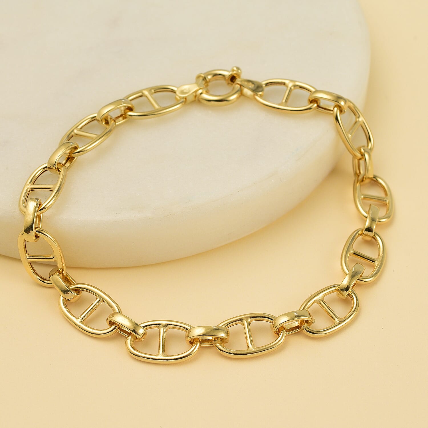 9K Yellow Gold Rambo Bracelet (Size - 7.5), Gold Wt. 4.01 Gms