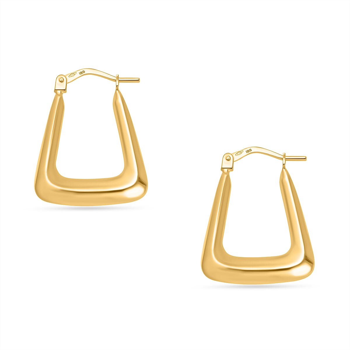 Vicenza Closeout - 9K Yellow Gold Shiny  Earrings