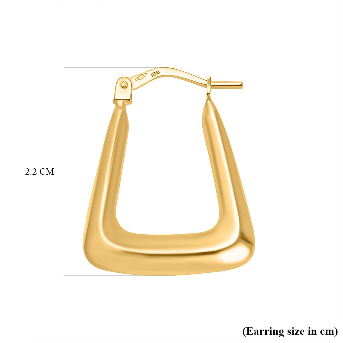 Vicenza Closeout - 9K Yellow Gold Shiny  Earrings