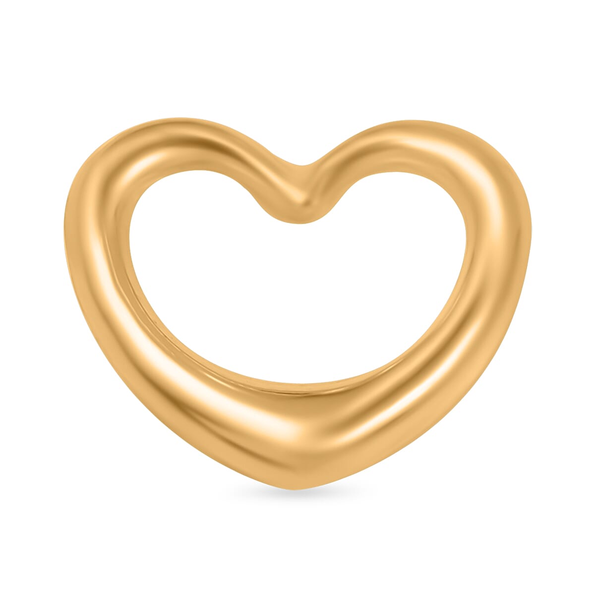 9K Yellow Gold Floating Heart Pendant