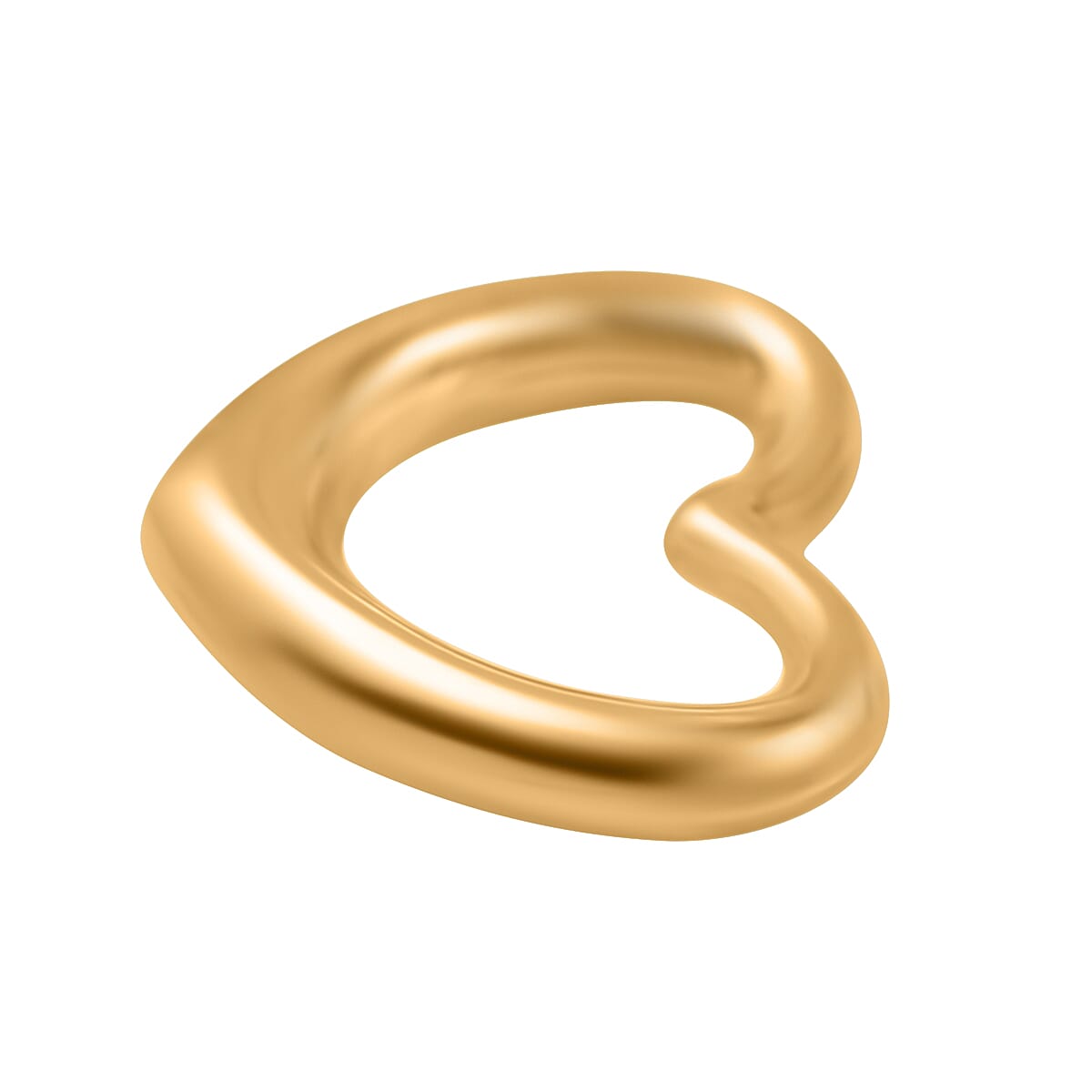 9K Yellow Gold Floating Heart Pendant