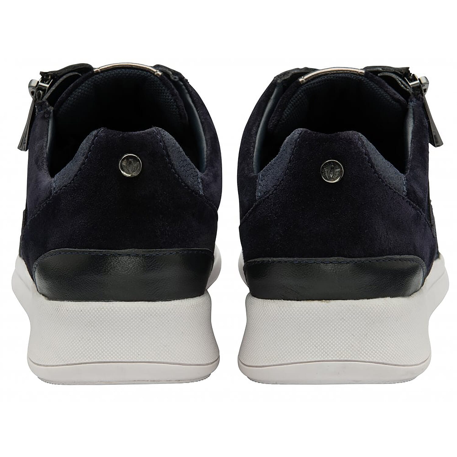 LOTUS Sonny Womens Leather Trainers (Size 3) - Navy