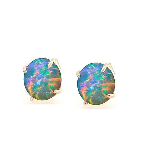 10K Yellow Gold  AAA   Ethiopian Opal  Earring 2.65 ct,  Gold Wt. 1.71 Gms  2.650  Ct.