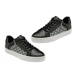 LOTUS Sander Womens Leather Trainers - Black