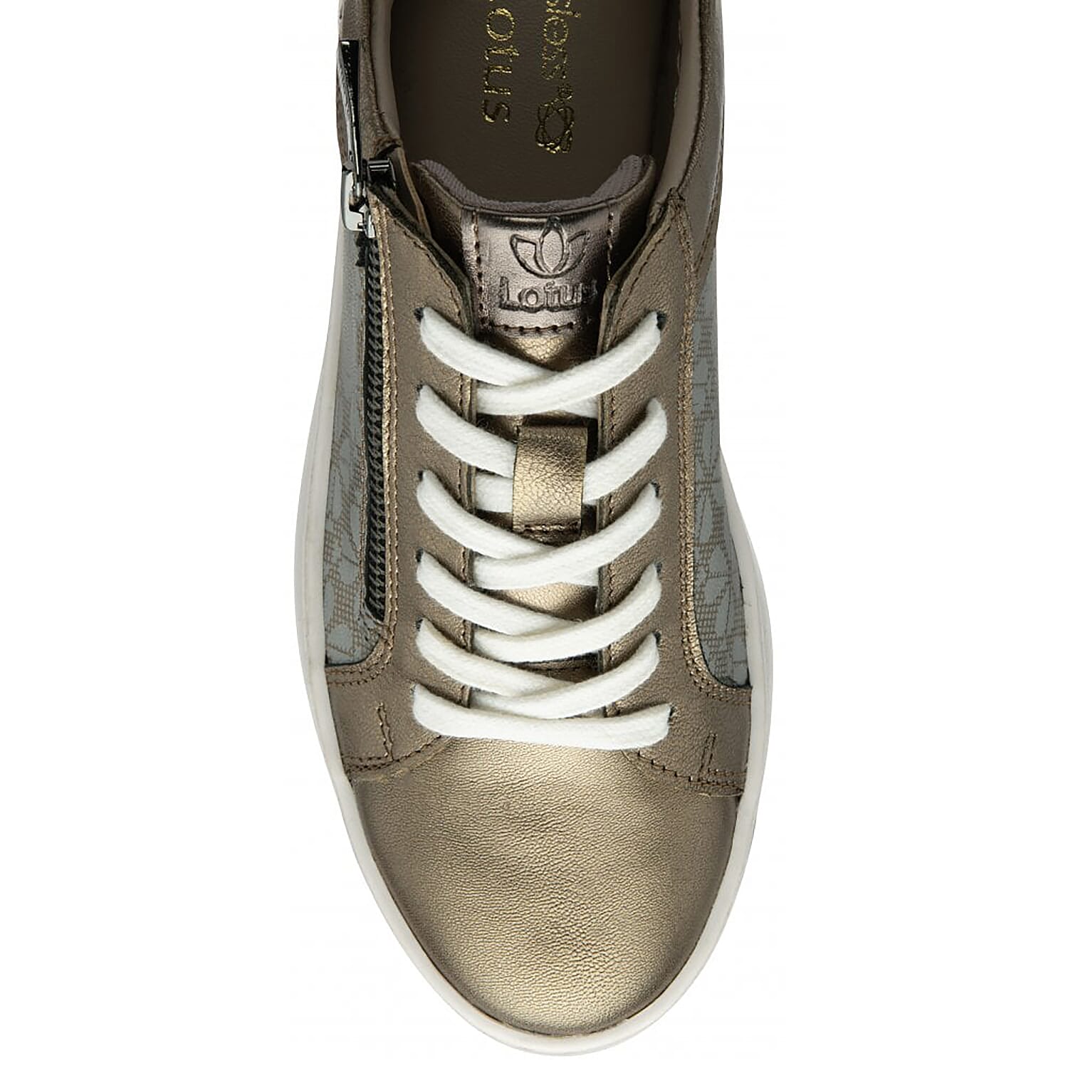 LOTUS Sander Womens Leather Trainers (Size 5) - Bronze