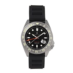 Nautis Global Dive Watch with Date in Stainless Steel
