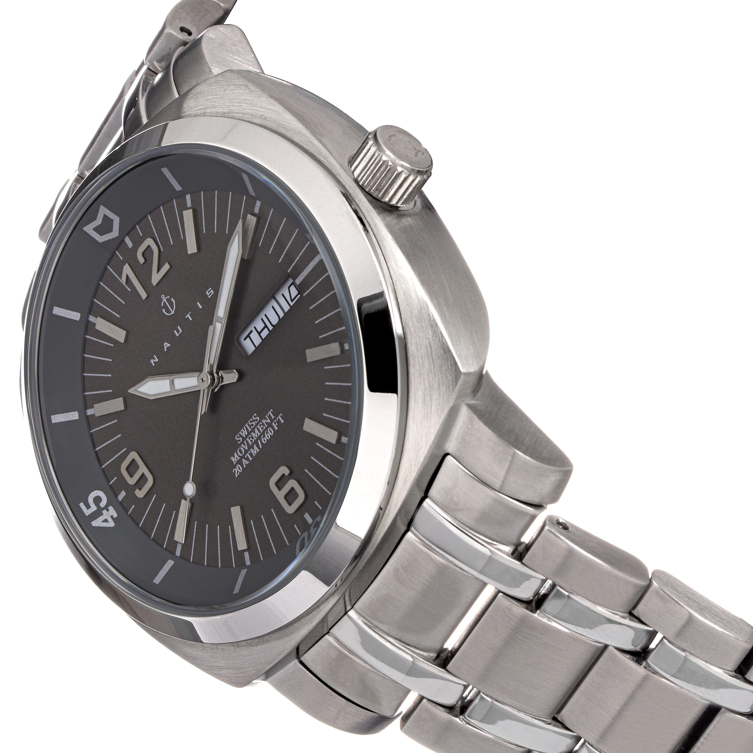 Quartz Mens Watch in Stainless Steel