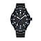 Nautis Deacon Accurate Quartz Movement Black Dial With Date 20 ATM Water Resistance Watch With 316L Surgical-Quality Stainless Steel Bracelet