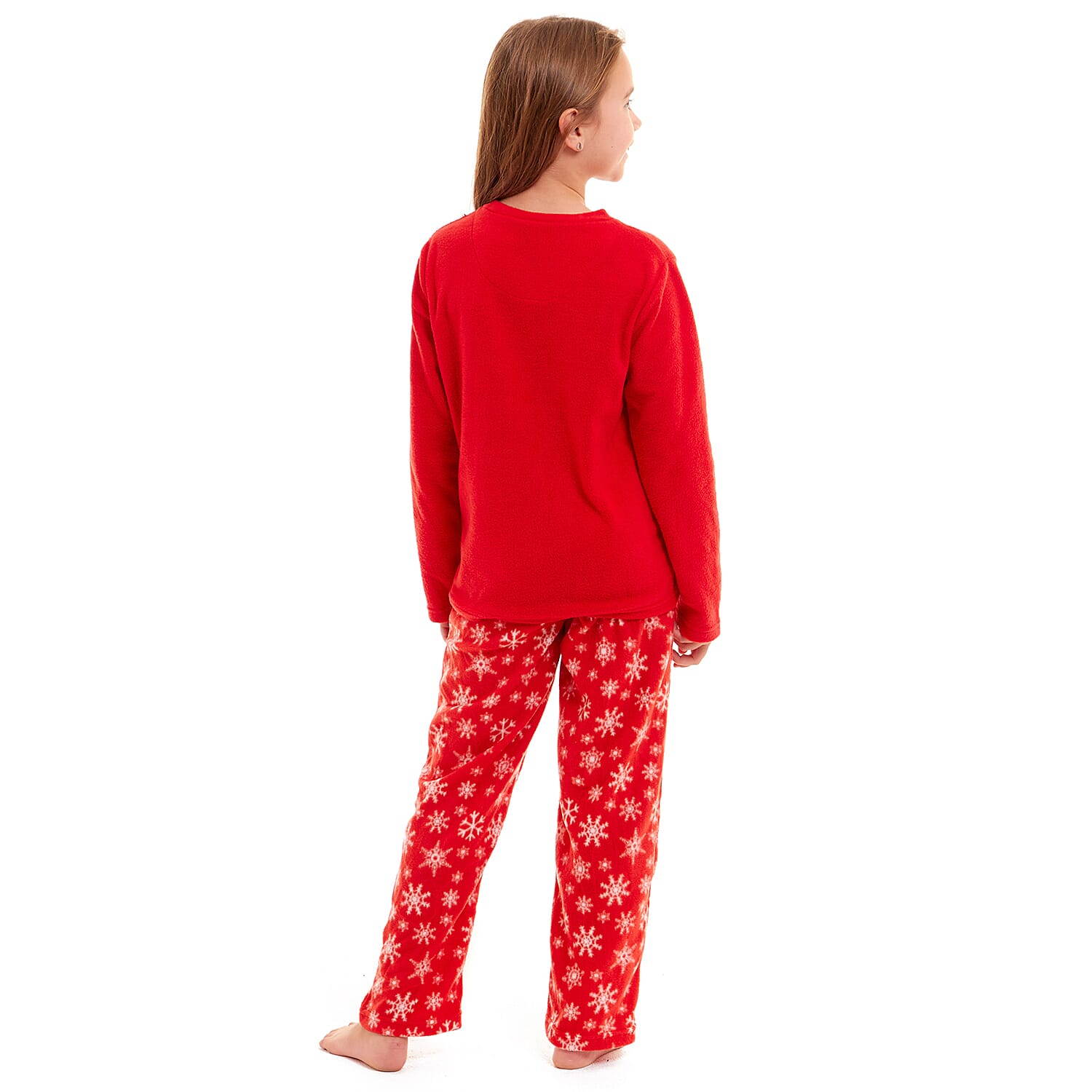 Childrens Dachshund Micro Fleece Pyjamas with Applique Top & Printed Trouser (Size 3-4) - Blue