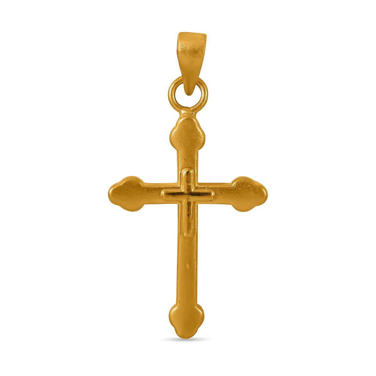Treasure Deal- 24K Yellow Gold Cross Pendant